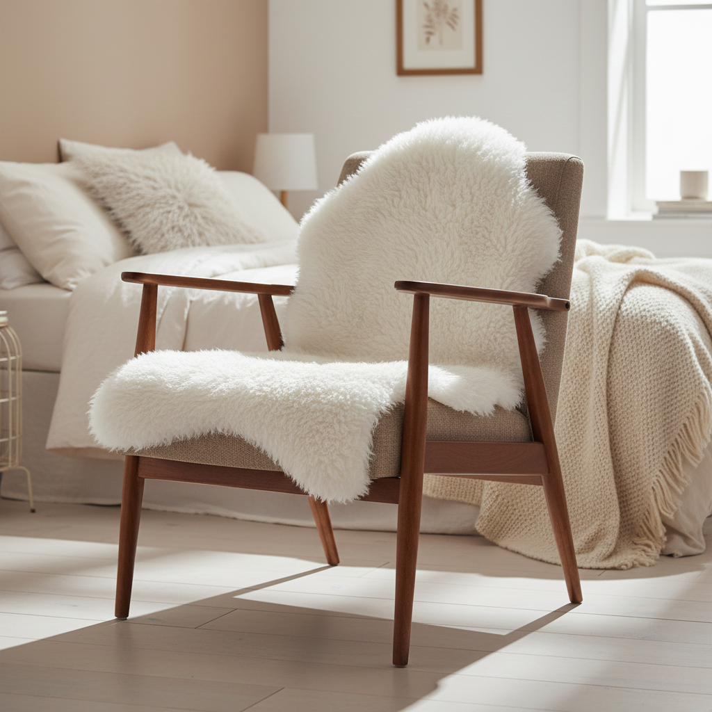 Faux Sheepskin Accent Rug