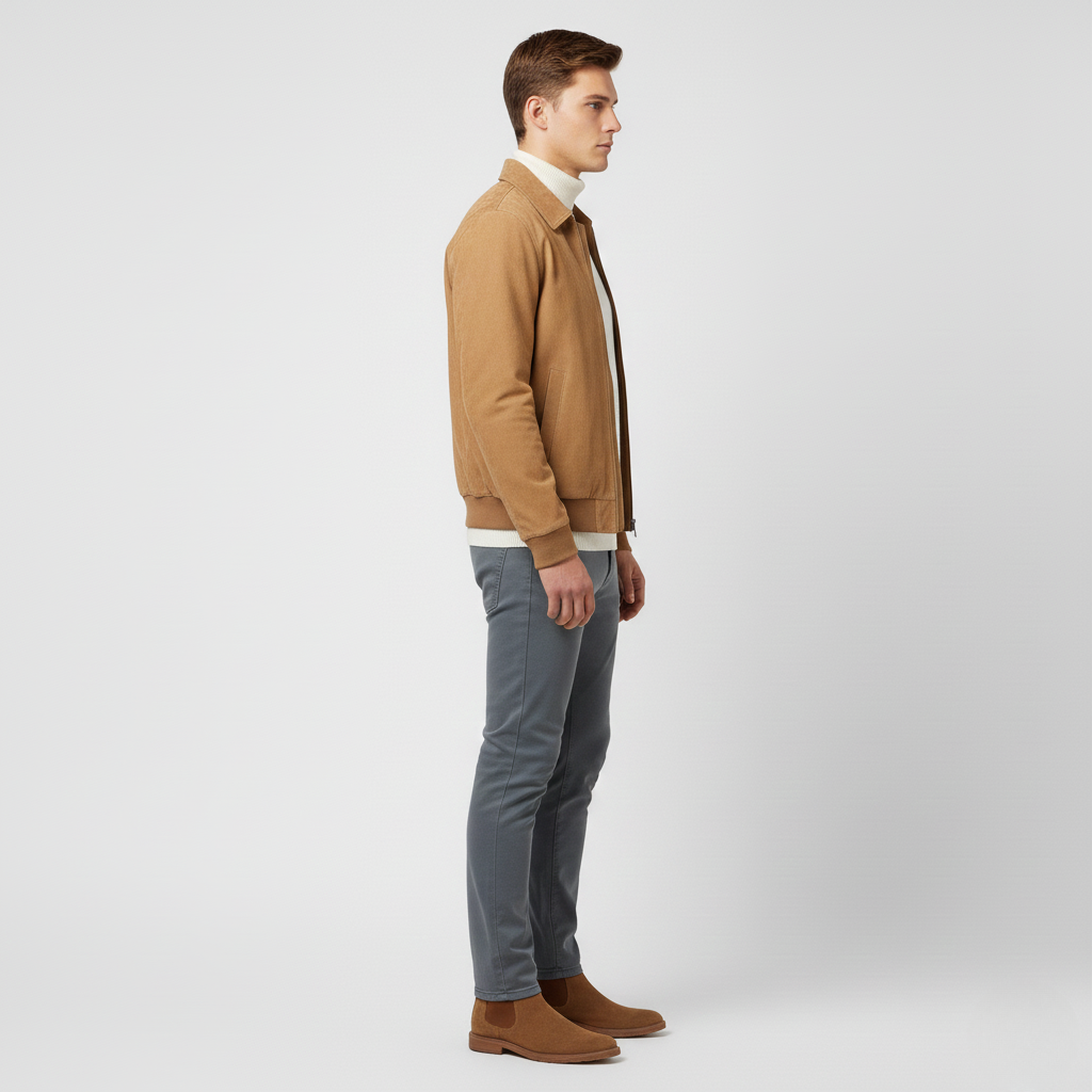 Men's Zip Bomber Jacket