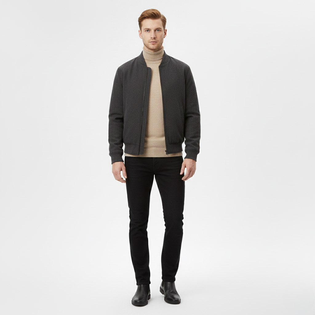 Men's Classic Bomber Jacket