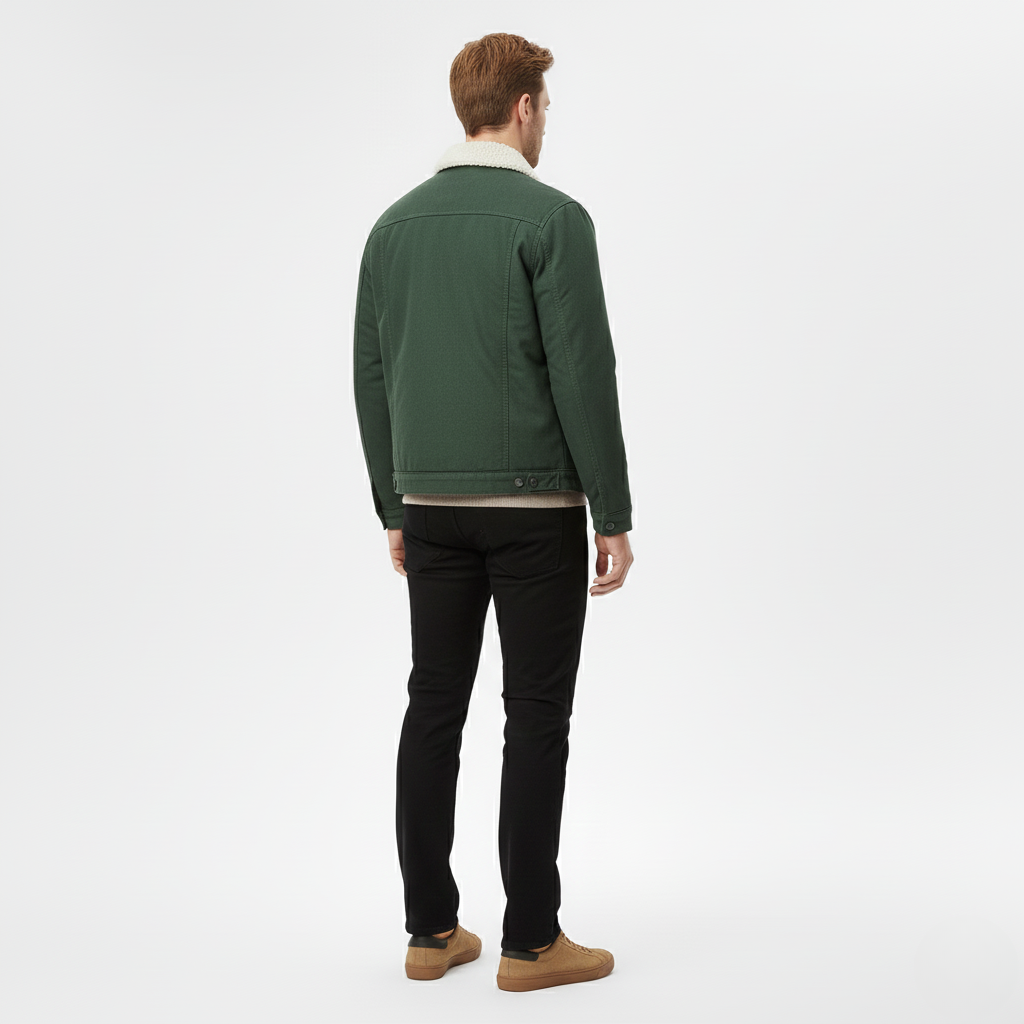 Men's Sherpa-Collar Jacket