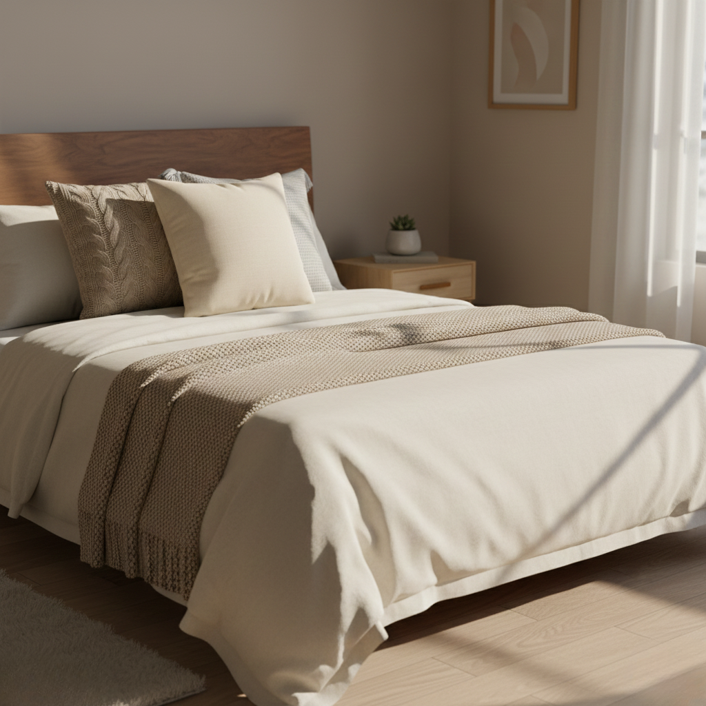 Neutral Throw Pillow Cover Set