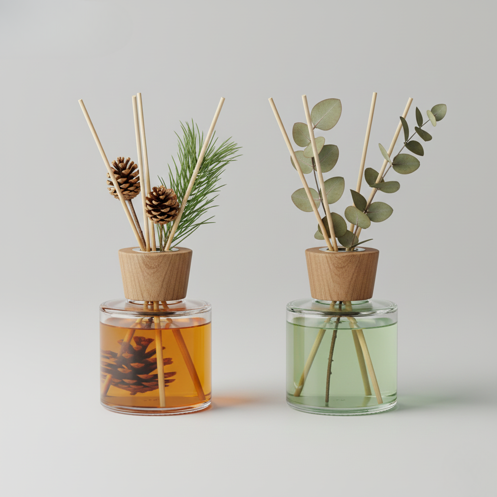 Natural Reed Diffuser Set