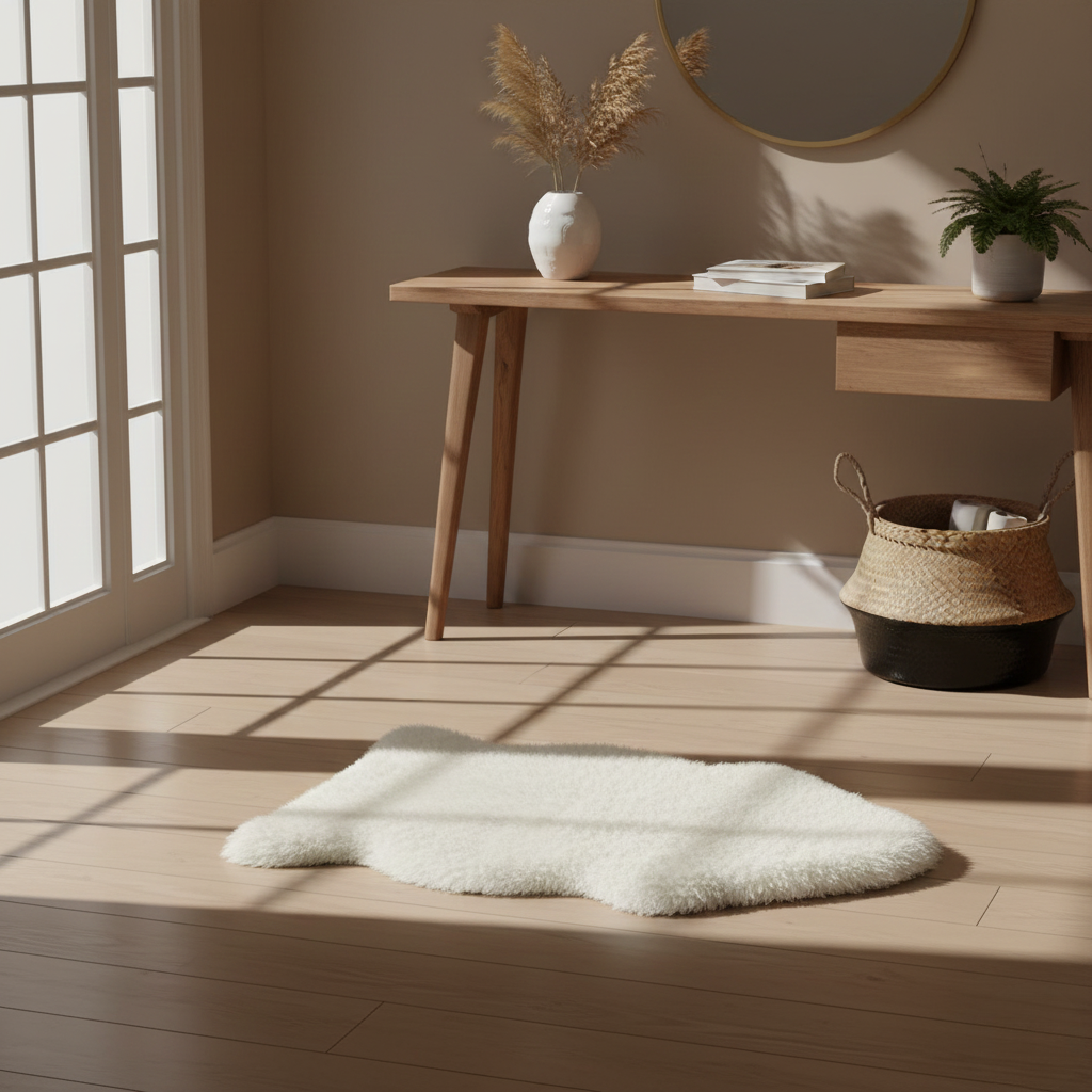 Faux Sheepskin Accent Rug