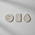 Textured Ceramic Wall Hanging Set