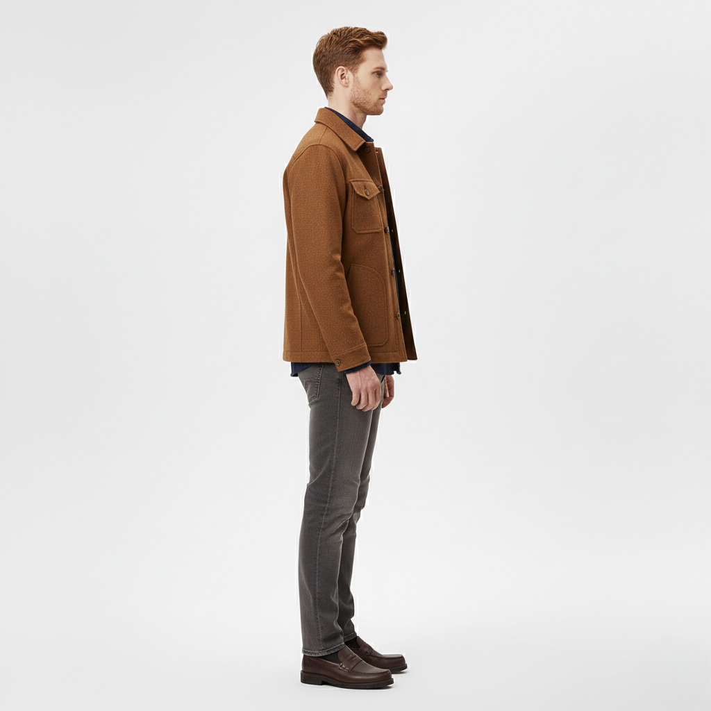 Men's Structured Shirt Jacket