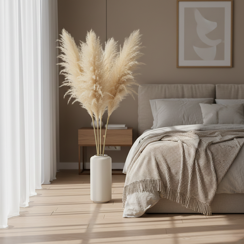 Artificial Pampas Grass Stems