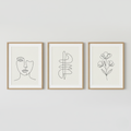Line Art Print Set
