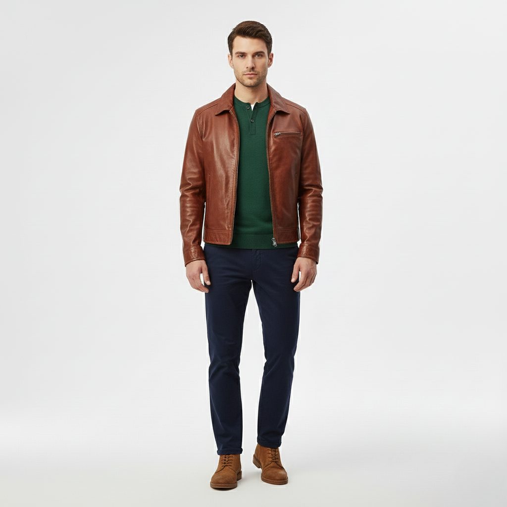Men's Zip & Leather Jackets
