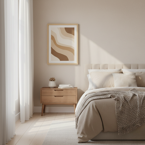 Abstract Neutral Wall Art Print