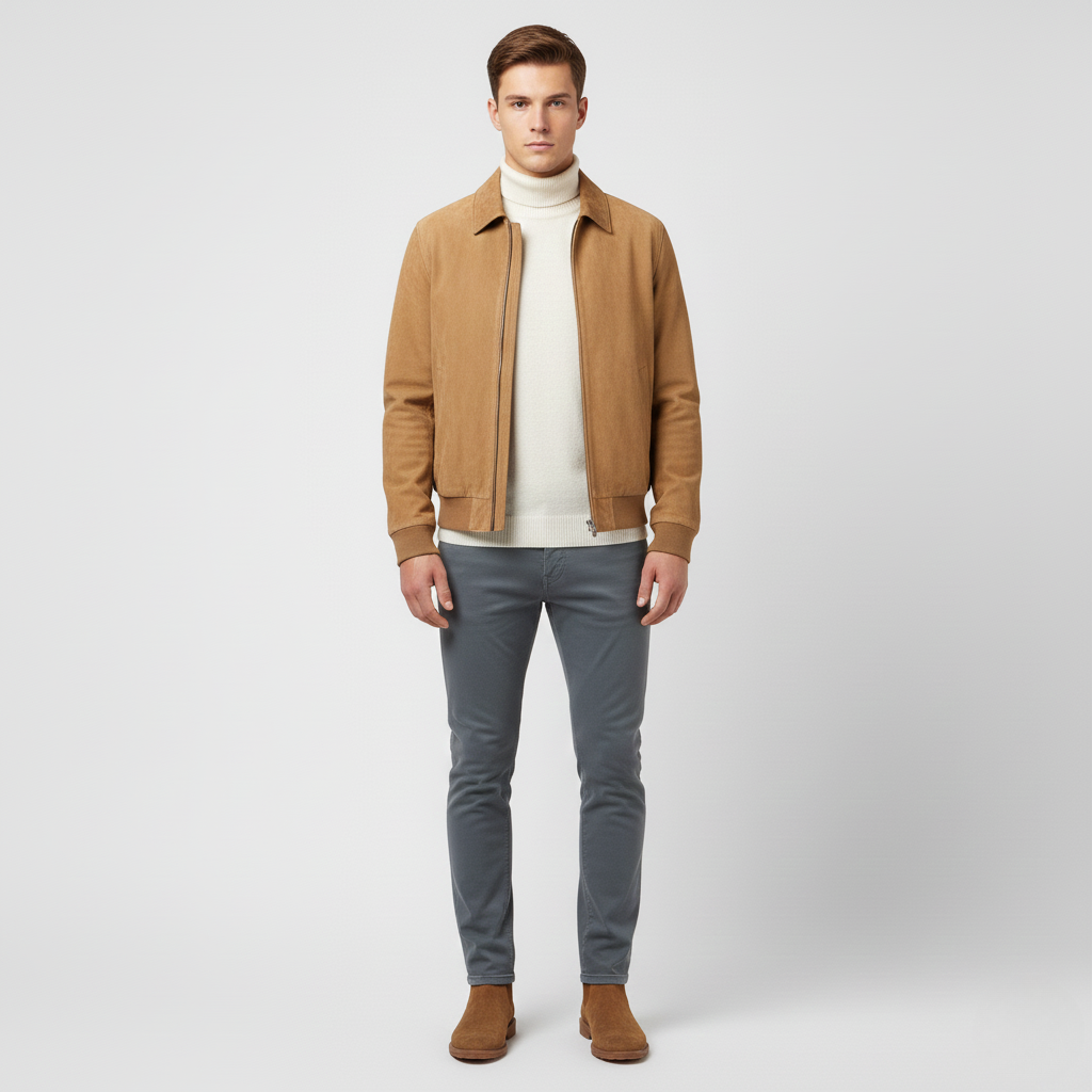 Men's Zip Bomber Jacket