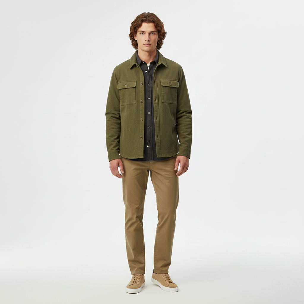 Men's Casual Shirt Jacket